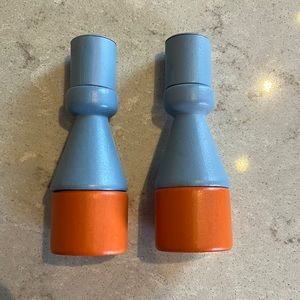 Wooden candlestick holders